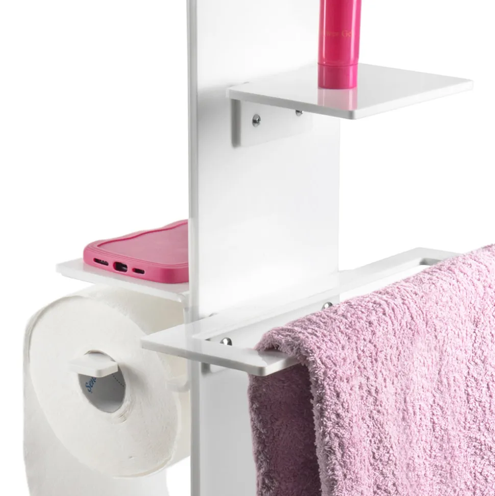 Portacarta, Porta Asciugamano e Sapone da Bidet Made in Italy - Pluto