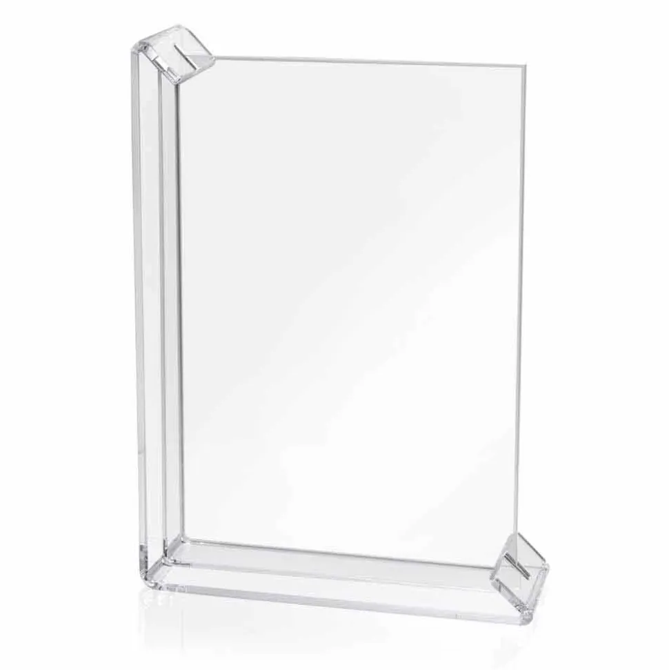 2 Portafoto Multiplo da Tavolo in Plexiglass Colorato o con Legno - Menelao