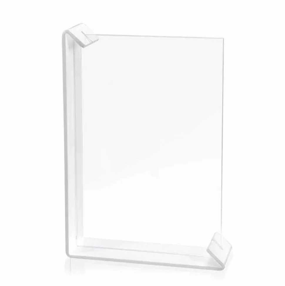 2 Portafoto Multiplo da Tavolo in Plexiglass Colorato o con Legno - Menelao