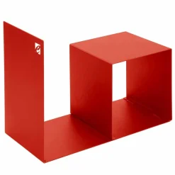 Portalegna da Interno in Acciaio Colorato con Tavolino Made in Italy - Cecio