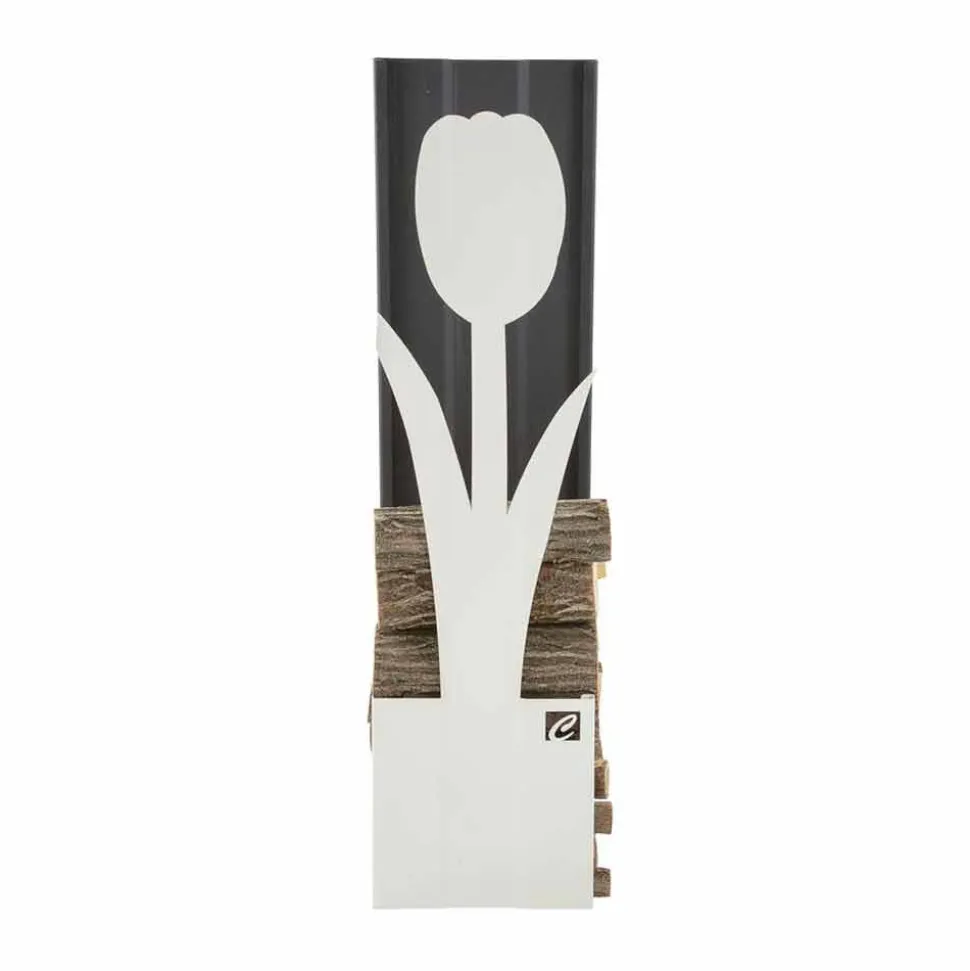 Portalegna da Interno Moderno di Design in Acciaio Made in Italy - Maestrale2