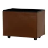 Portalegna di 2 Misure in Ecopelle Marrone Made in Italy - Formica