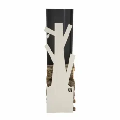 Portalegna in Acciaio Bianco e Nero da Interno di Design Moderno - Maestrale5