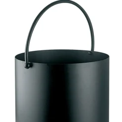 Portalegna in Metallo con Manico Superiore e Ruote Made in Italy - Bisonte