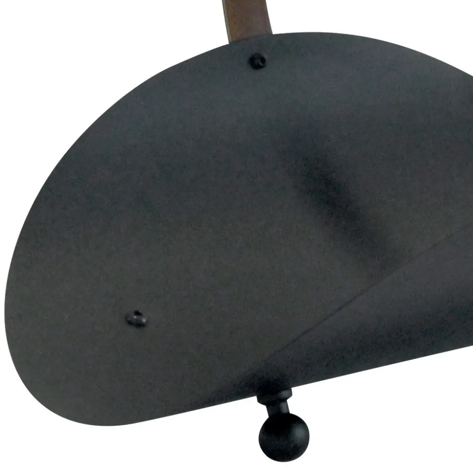 Portalegna in Metallo Nero con Manico in Pelle Made in Italy - Antilope