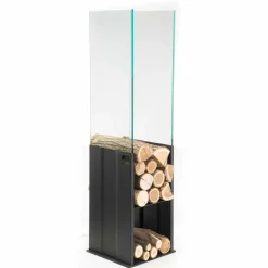 Portalegna Interno Design Moderno in Acciaio e Vetro Made in Italy - Maestrale