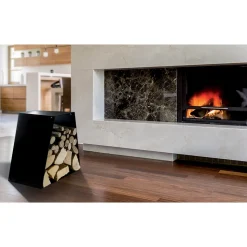 Portalegna Moderno da Terra in Acciaio Verniciato Made in Italy - Demetra