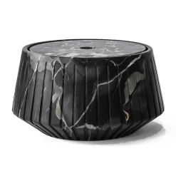 Portaoggetti a Righe Marmo Bianco Carrara o Nero Portoro Design - Cairo