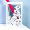 Portaombrelli Bianco in Legno dal Design Moderno Decorato con Farfalle - Papilio