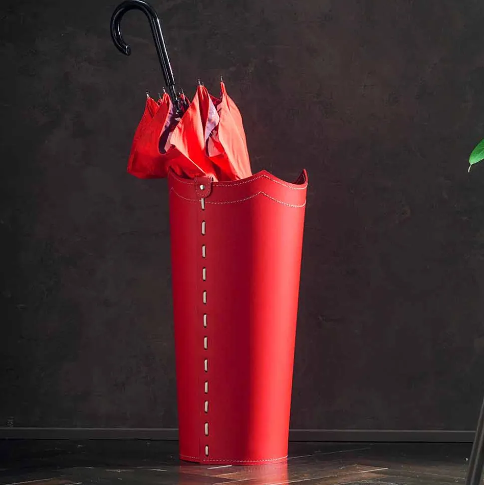 Portaombrelli di design in cuoio per casa o ufficio Umbrella