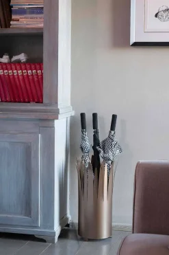 Portaombrelli di Design Moderno in Ferro con Raggiera Made in Italy – Fuoco