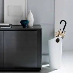Portaombrelli in cuoi rigenerato di design fatto a mano Pluvia