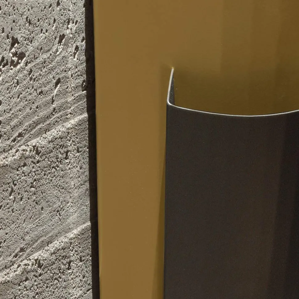 Porta Ombrelli in Lamiera verniciata Oro e Bronzo Made in Italy - Azalea