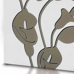 Portaombrelli in Legno Bianco Design Moderno con Decori Floreali - Caracalla