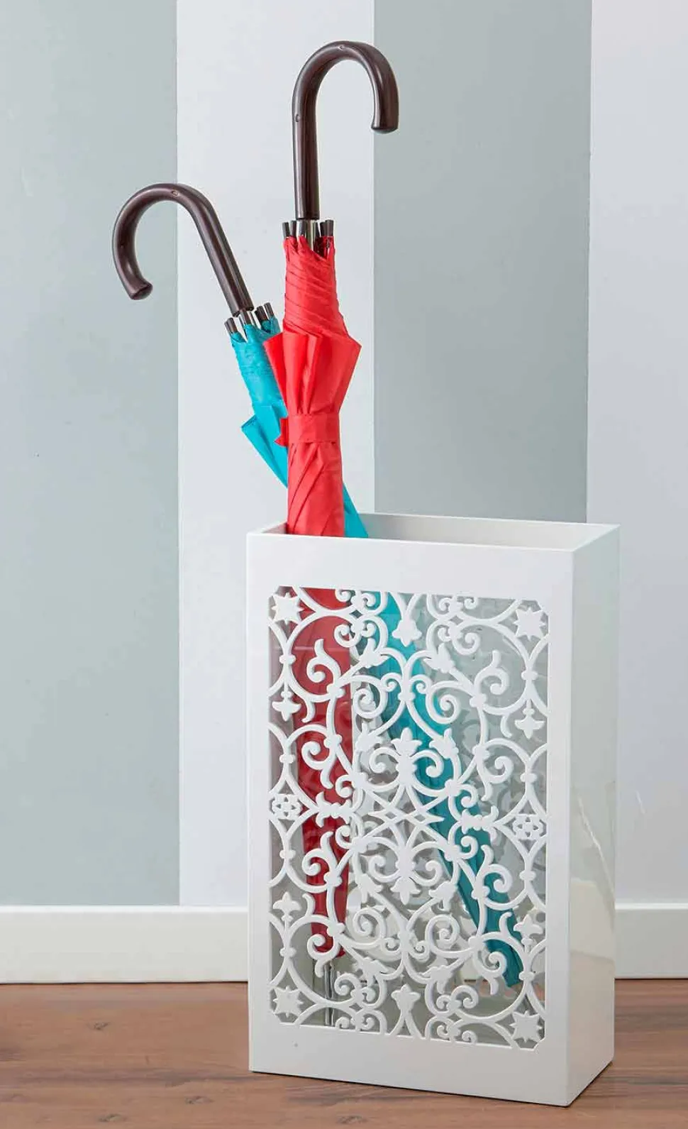 Portaombrelli in Legno Colorato dal Design Moderno con Decori Arabi - Dubai