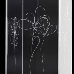 Portaombrelli Plastica Trasparente con Foglie Stilizzate Incise - Florino