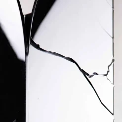Portaombrelli Plexiglass Nero con Incisioni e Decori 3D, Design Moderno - Farfo