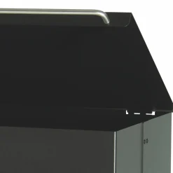Porta Pellet in Metallo con Ruote e Coperchio Made in Italy - Gazza
