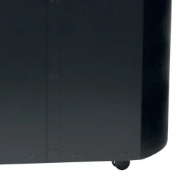 Porta Pellet in Metallo con Ruote e Coperchio in Legno Made in Italy - Bisonte