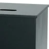 Porta Pellet Quadrato in Acciaio Verniciato Nero e Ruote Made in Italy - Pappagallo