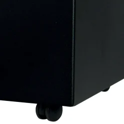 Porta Pellet Rettangolare in Metallo con 4 Ruote Made in Italy - Aquila