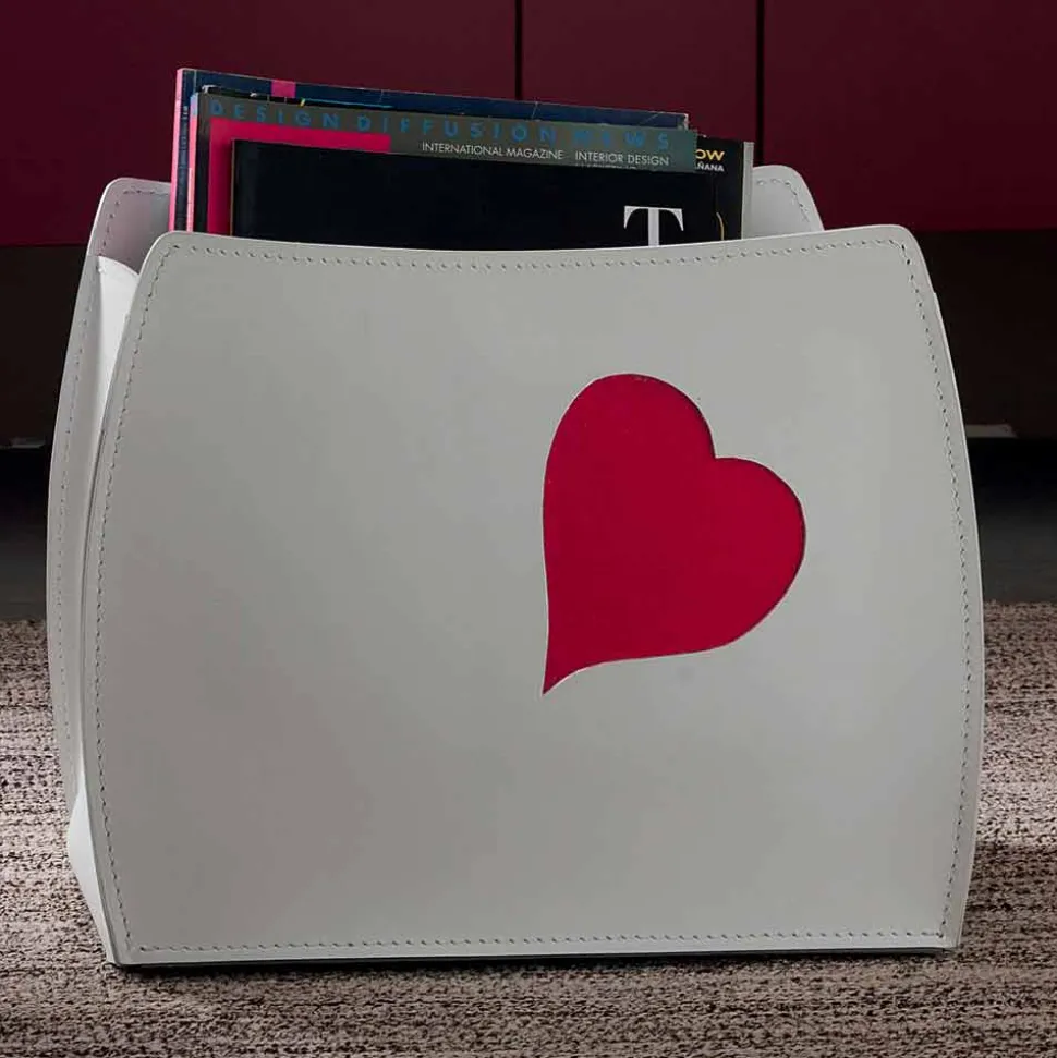 Portariviste di design in cuoio dal design moderno Beatrice