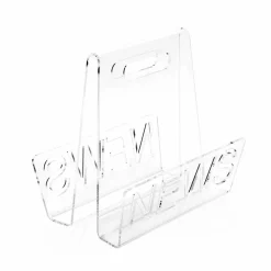 Portariviste di Design in Plexiglass Nero o Trasparente Made in Italy – Omar