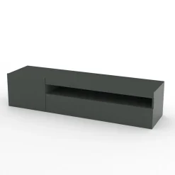 Porta Tv in Legno da Soggiorno Design Italiano con Vano a Giorno - Suzana