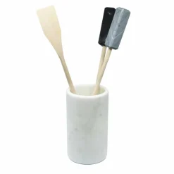 Porta Utensili da Cucina in Marmo Bianco Grigio o Nero Made in Italy - Tulvio