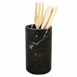 Porta Utensili da Cucina in Marmo Bianco Grigio o Nero Made in Italy - Tulvio