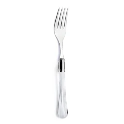 Posate Acciaio Inox Lucido e Manico in Acrilico Trasparente 24 Pz - Brilli