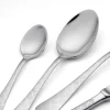 24 Posate in Acciaio Inox con Decoro Damasco a Laser di Design Moderno - Tantasa