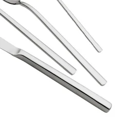 Posate in Acciaio Inox Lucido Manico Vuoto Design Moderno 24 Pz - Codetta