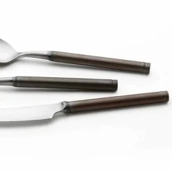 Posate in Acciaio Satinato 24 Pezzi Design Artigianale Italiano - Damerino