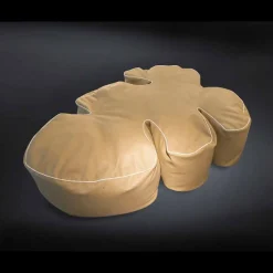 Pouf da esterno e interno in ecopelle nautica idrorepellente Philo