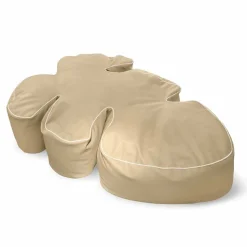 Pouf da esterno e interno in ecopelle nautica idrorepellente Philo