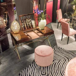 Pouf di design in tessuto Belle 1
