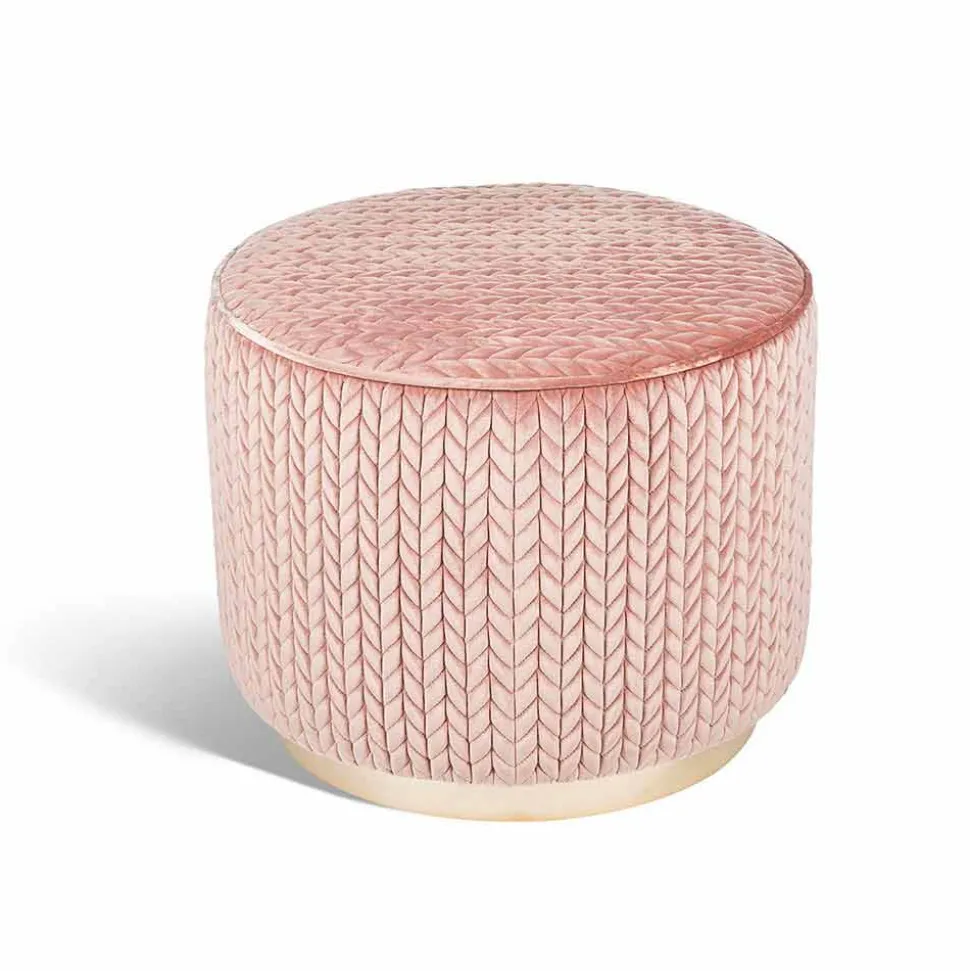 Pouf di design in tessuto Belle 1