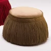 Pouf imbottito da salotto design classico di lusso diametro 60cm,Simon