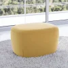 Pouf Poggiapiedi Quadrato Imbottito e Rivestito in Tessuto Made in Italy - Marli