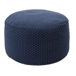 Pouf Rotondo da Giardino in Polipropilene in 3 Colori Made in Italy - Francisco