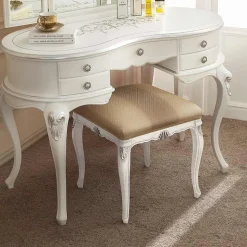 Pouf Stile Classico in Legno Rivestito in Tessuto Made in Italy - Cambrige