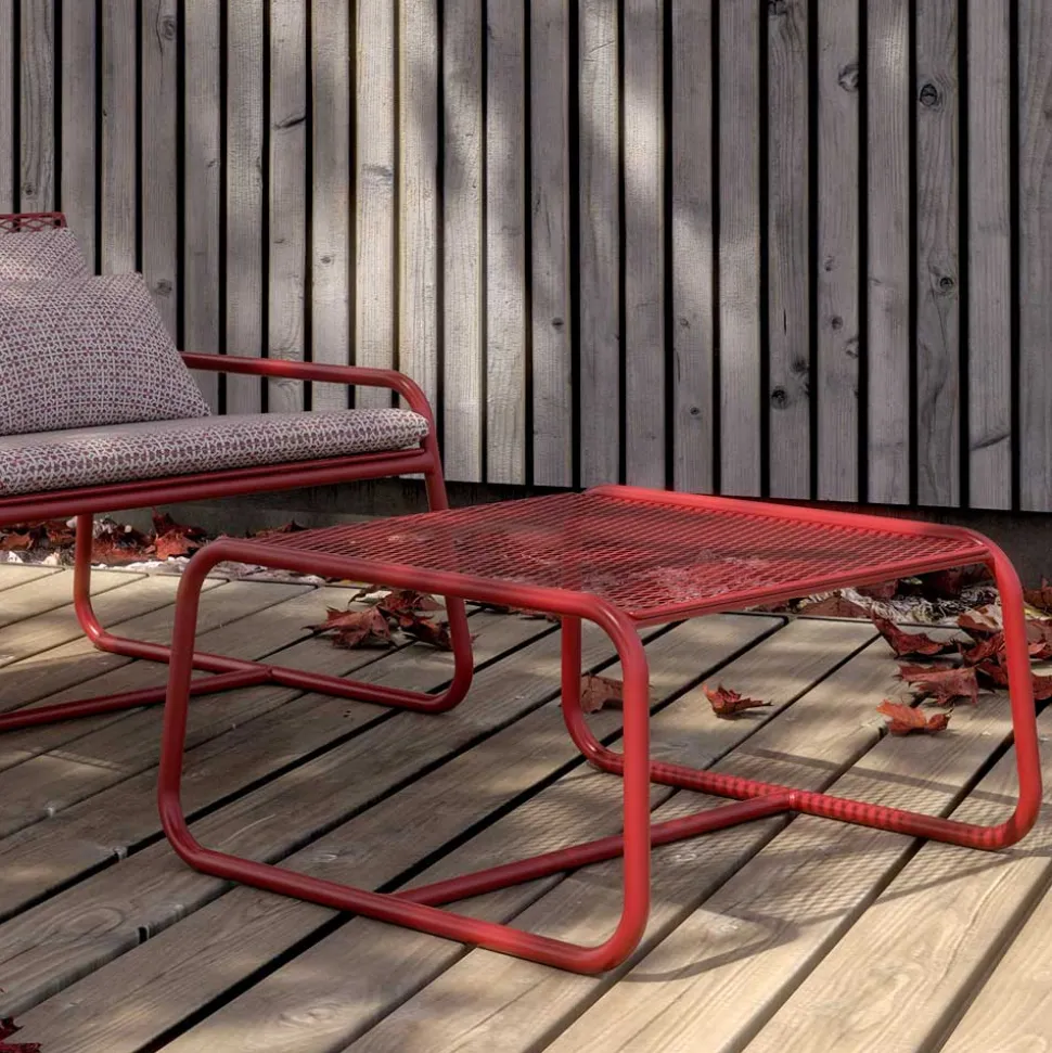 Pouf Tavolino per il Giardino Design in Metallo Colorato Made in Italy - Karol