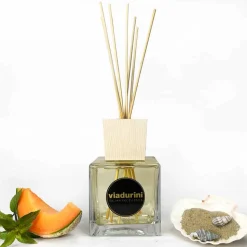 Profumatore Ambiente Acqua Marina 500 ml con Bastoncini - Essenzadiportofino