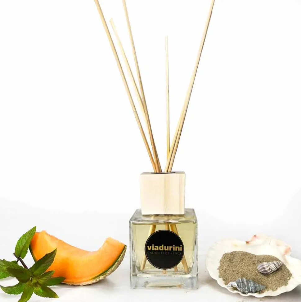 Profumatore Ambiente Acqua Marina 200 ml con Bastoncini - Essenzadiportofino