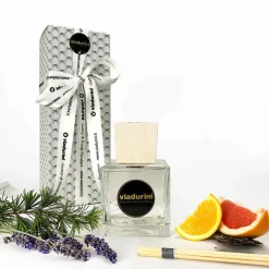 Profumatore Ambiente Lino Bianco 500 ml con Bastoncini - Cuoredifirenze