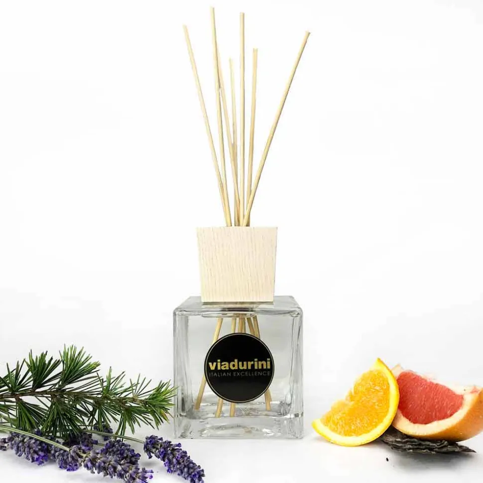 Profumatore Ambiente Lino Bianco 500 ml con Bastoncini - Cuoredifirenze