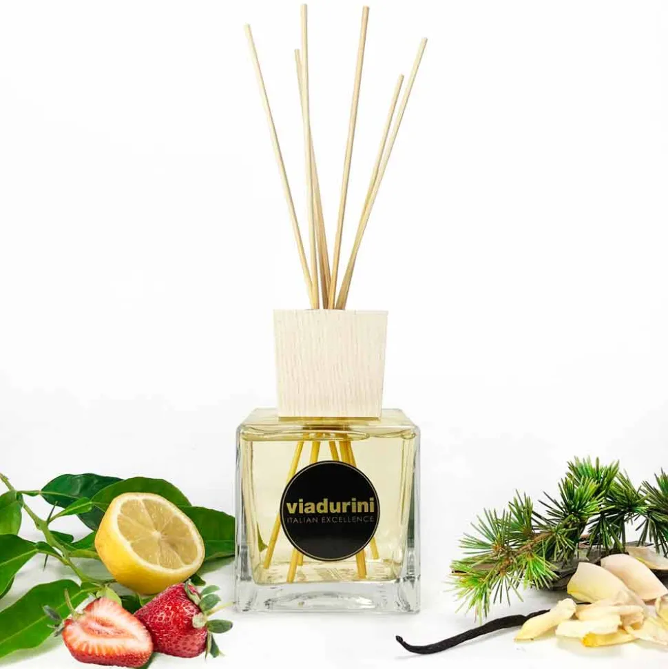 Profumatore Ambiente Rosa Marittima 500 ml con Bastoncini - Rosadiamalfi