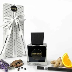 Profumatore Ambiente Zenzero Pepe Nero 500 ml con Bastoncini - Viaduriniinblack