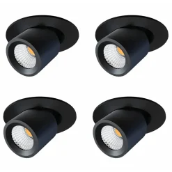Proiettore a Led Plafoniera Orientabile in Alluminio 4 Pezzi - Etrusca